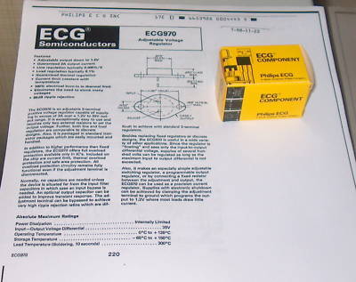 Philips ECG970 adjustable voltage regulator