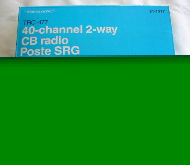 Realistic 40 channel 2 way cb radio in box trc-477