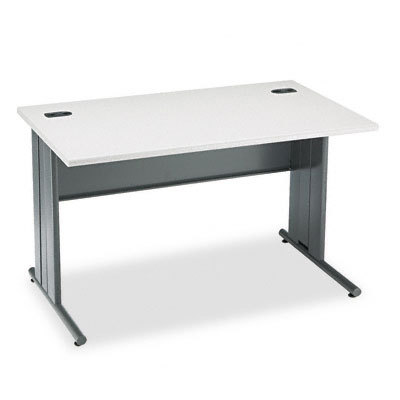 The stationmaster computer desk, gray patterned