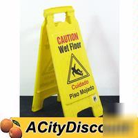 Used restaurant bar kitchen wet floor sign