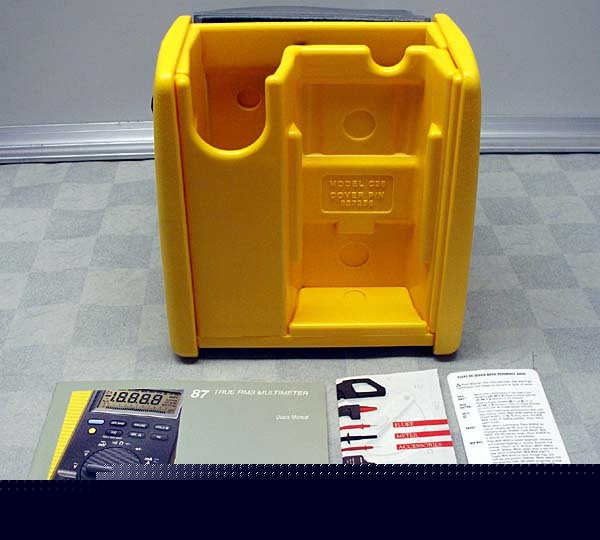 Hard case + user manual for fluke 87 digital multimeter