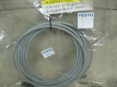 New 159420 festo sim-M8-3GD-2.5PU threaded socket cable 