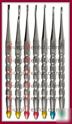 New 7 proxi-lux elevators dental luxator instruments 