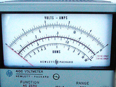 Hewlett packard hp 410C vtvm, voltmeter, multimeter