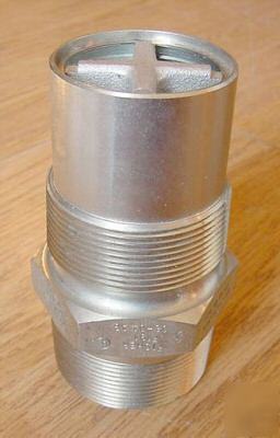 New fisher controls F191 2â€ mnpt excess flow valve * 