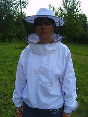 Beekeeping bee veil smock jacket hive xl cotton