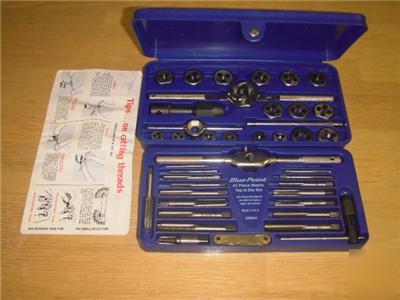 Blue-point 41 piece metric tap die set 3MM-12MM