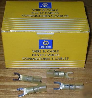 Lot (5) boxes heatshrink spade terminals 12-10 #725328