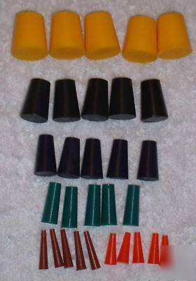 New 30 pc powdercoat powdercoating silicone plug set 