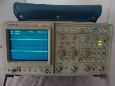 Tektronix 2432A 300 mhz digital oscilloscope w/opts 