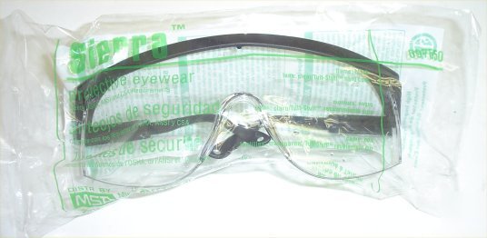 Protective eyewear sierra side shields scratch resisten