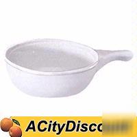 3DZ update 10OZ white soup crocks w/handle smallwares