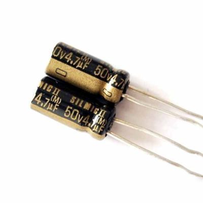 50PCS elna 4.7UF 50V silmic ii silk audio capacitor