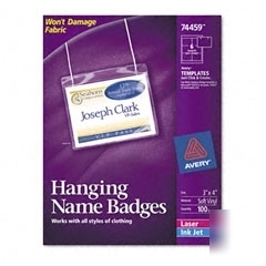 Avery neck hanging flexible laserinkjet badges 100