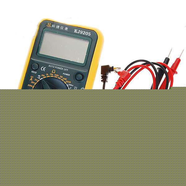 Digital multimeter ammeter voltmeter tool lcd KJ9205 