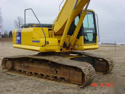 2004 komatsu pc-200 lc-7 excavator trackhoe, thumb