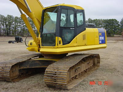 2004 komatsu pc-200 lc-7 excavator trackhoe, thumb