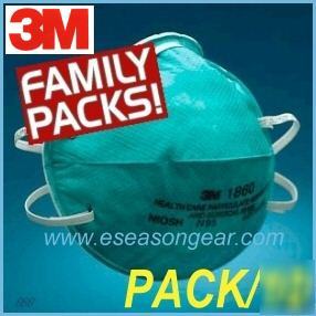 3M 1860/1860S N95 respirator surgical mask pack/10, flu