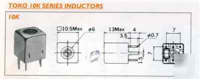 4X coil radio TKENST1046 toko 10K series 