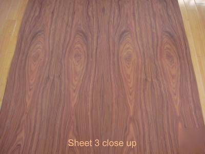 96 sq ft rosewood premium veneer slip matched 3 sheets