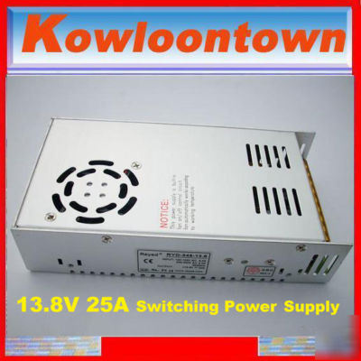 13.8V 350W 25A switching power supply for cctv / radio 
