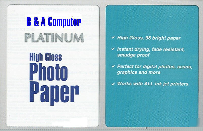 200 pro 8.5 x 11 glossy 10.5 mil photo paper for canon 