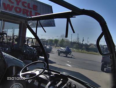 610 kawasaki mule snap on clear vinyl windshield 