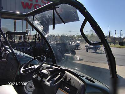 610 kawasaki mule snap on clear vinyl windshield 