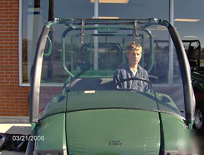 610 kawasaki mule snap on clear vinyl windshield 