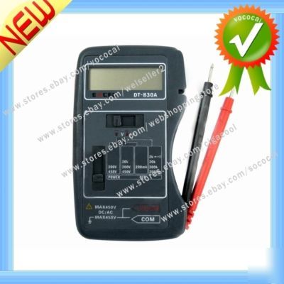 Battery driven lcd multimeter ohm volt meter
