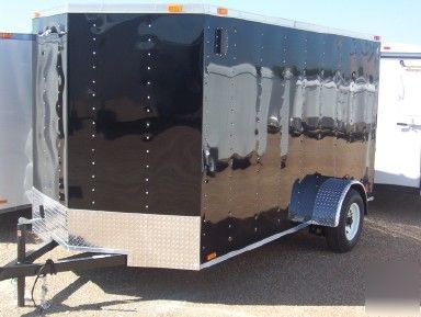 Enclosed cargo trailer 6X12 ramp door v- nose any color