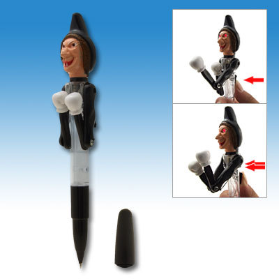 Hallowmas gift witch fighting red beam ball point pen