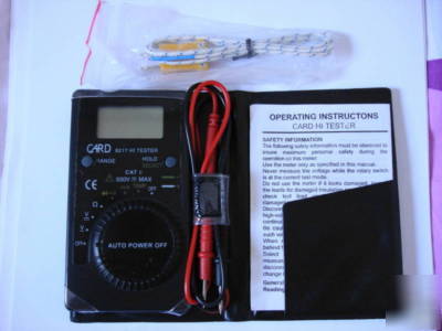 Kt-8217 card digital tester dmm with temperature