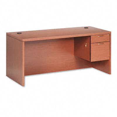 11500 series valido right pedestal desk bourbon cherry