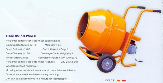 240V cement concrete mixer giant 8CF wheelbarrow xt big