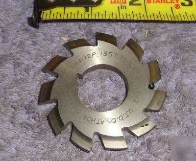 12 p. no. 1 involute gear cutter utd co. athol mass usa