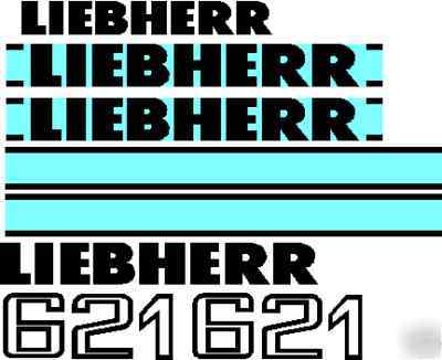 Decals 4 liebherr dozers, loaders, excavators, loaders
