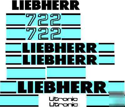 Decals 4 liebherr dozers, loaders, excavators, loaders