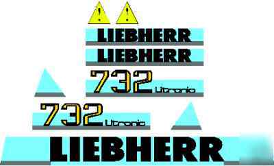 Decals 4 liebherr dozers, loaders, excavators, loaders