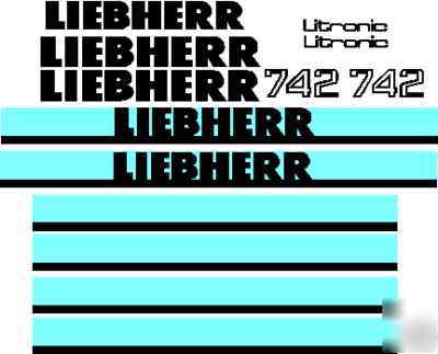 Decals 4 liebherr dozers, loaders, excavators, loaders
