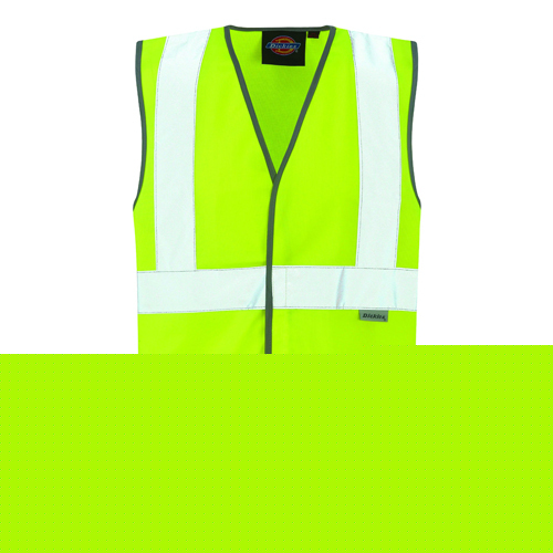 Dickies SA22007 children's high vis waistcoat age 4-6