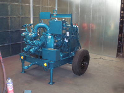 Diesel powered gorman rupp high pressure pump 04A13 wow