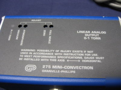 Granville-phillips 275 mini-convectron gage: 0-1 torr