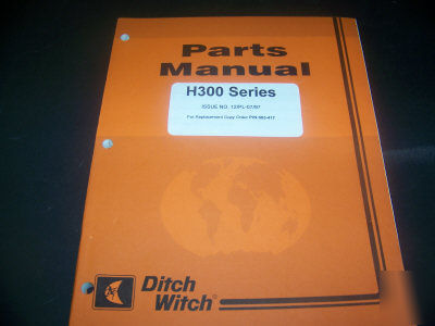 H300 ditch witch attachment series parts manual