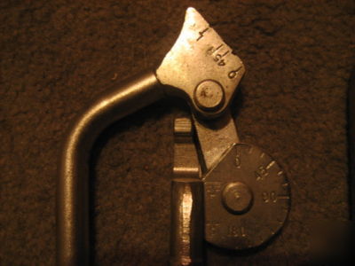 Lot of 3 tubing benders imperial- 5/16, 3/8, 1/2 in.