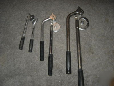 Lot of 3 tubing benders imperial- 5/16, 3/8, 1/2 in.