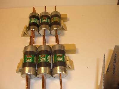 Lot of (6) bussman fuses, 250 vac, 3-FRN500, 3-FRN600