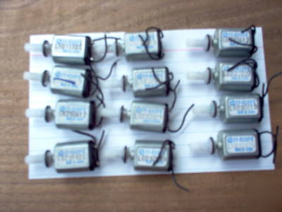 Micro dc motors - lot of 12 motors, low dc voltage