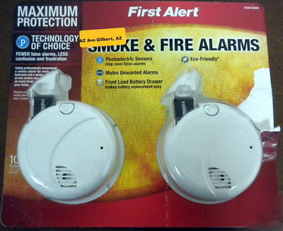 New first alert pair of smoke & fire alarms 540004