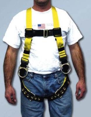 New miller construction safety body harness straps 